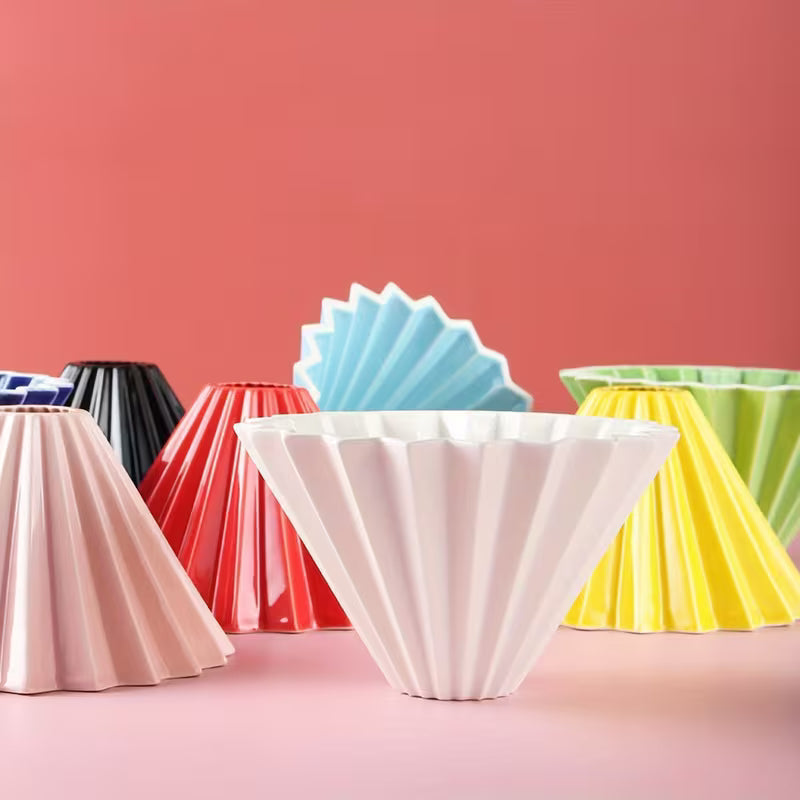 DRIPPER DE CAFÉ CERÁMICO TIPO ORIGAMI