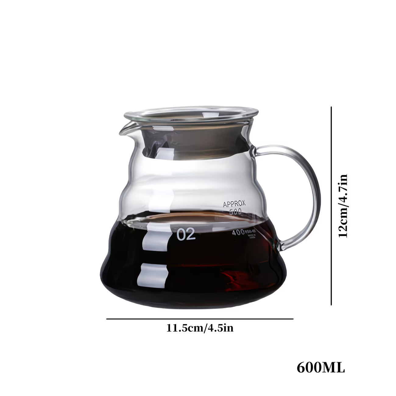 DECANTER DE VIDRIO PARA CAFÉ FILTRADO