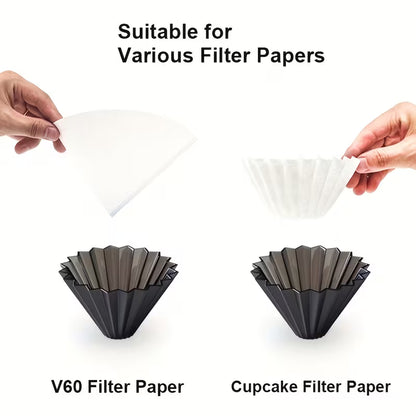 DRIPPER DE CAFÉ DE RESINA TIPO ORIGAMI