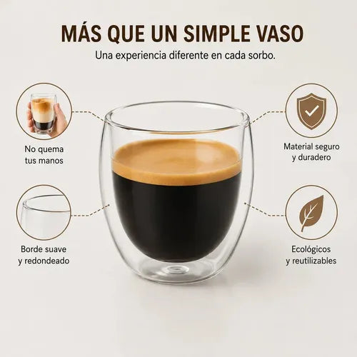 TAZAS DOBLE PARED 80ML