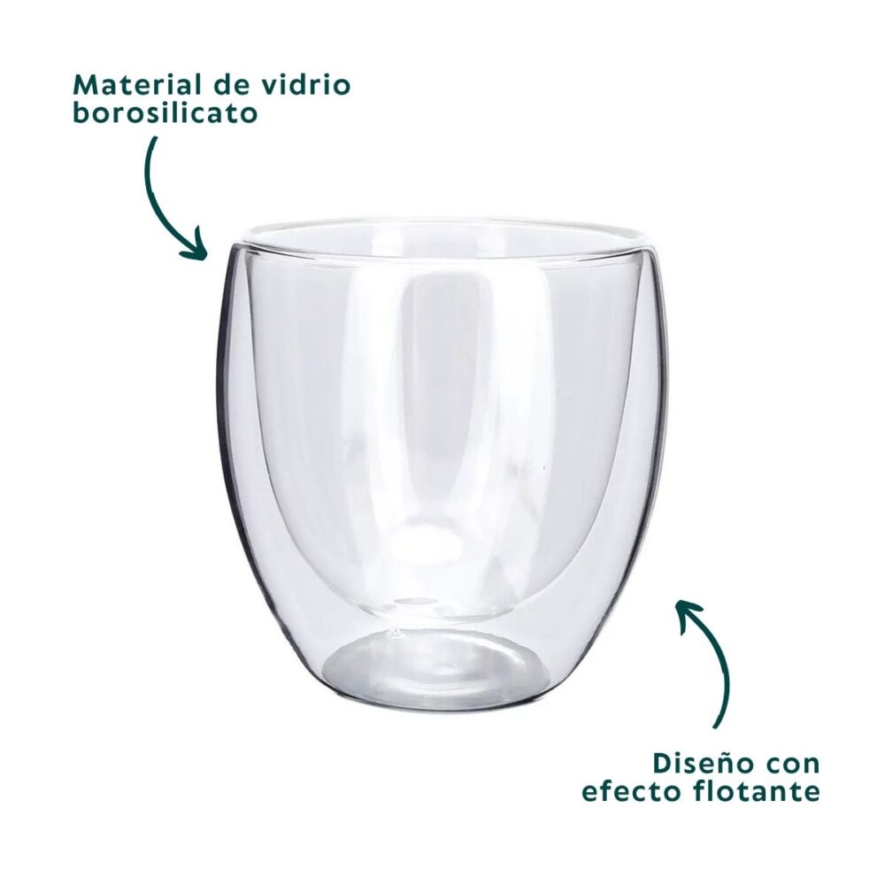 TAZAS DOBLE PARED 80ML
