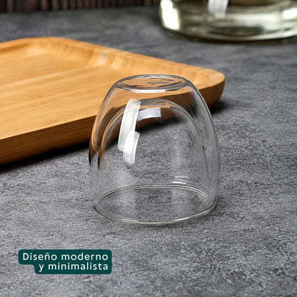 TAZAS DOBLE PARED 80ML